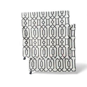 Rodeo Home Pillow Covers Lattice, Pair of 2 in Gray 19”x19”
